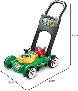 Little Tikes Gas 'n Go Mower Realistic Toy Had Throttle Beads Petrol Can view 8