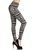 Leggings Depot Ultra Soft Women's Popular Best Printed Fashion Leggings Set1 (Regally Chic)