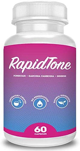 New Rapid Tone Weight Loss Pills Supplement - Burn Fat Quicker - Carb Blocker, Appetite Suppressant, Fat Burner - Natural Thermogenic Extreme Diet Fast WeightLoss for Women Men (New 1 Month Supply)
