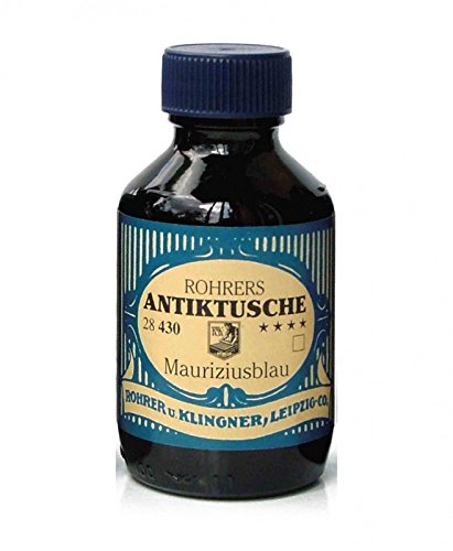 Rohrer & Klingner Traditional Drawing Indian Ink Mauriziusblau (blue) 100ml