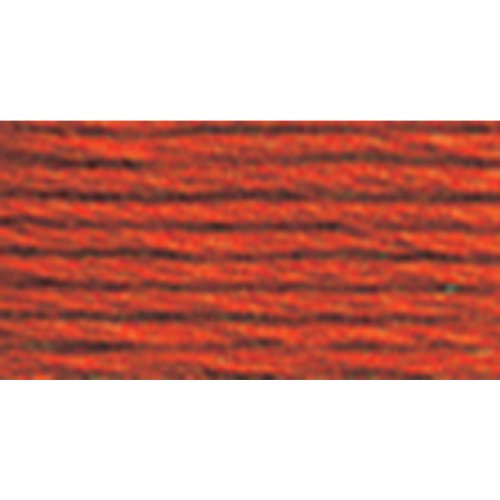 DMC117-900 6 Strand Embroidery Cotton Floss, Dark Burnt Orange, 8.7-Yard