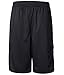 Greatrees Men's Big & Tall Elastic Waist Fleece Cargo Shorts
