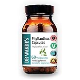 DR WAKDE's® Phyllanthus Capsules (Bhumi-amla/Bhumyamalaki) I 100% Herbal I 60 Veggie Capsules I Ayurvedic Supplement