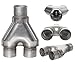 TOTALFLOW TF-SY3025 409 Stainless Steel 3 Inch / 2.5 Inch Y-Pipe-3