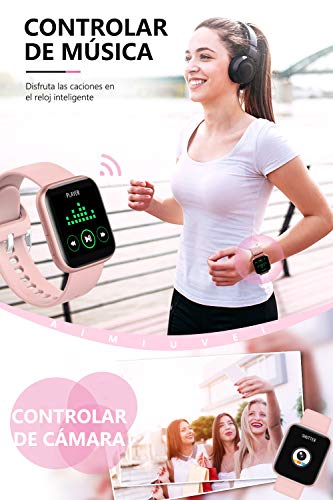 AIMIUVEI Smartwatch, Reloj Inteligente Mujer Hombre IP67 con Pulsómetro,  1.4 Inch Smartwatch Presión Arterial Monitor de… - topshoppingtopic.com
