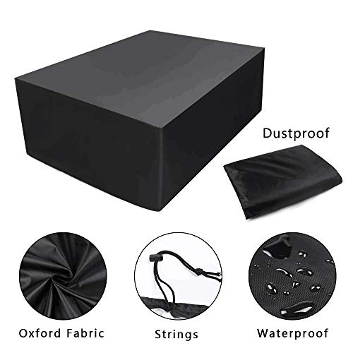 Lucky Monet 7'/8'/9' Pool Billiard Table Cover Waterproof Coated 210D Oxford ClothÂ Full Size Pool Table Coverage Protector