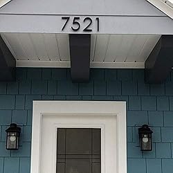 5 inch Modern House Numbers, w/Easy to install