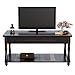 VASAGLE Coffee Table with Turned Solid Wood Legs, Cocktail Table with Colorful Lower Shelf, Tool-Free Assembly, for Living Room, Office, Study, Reception, Country Brown ULCT18GL