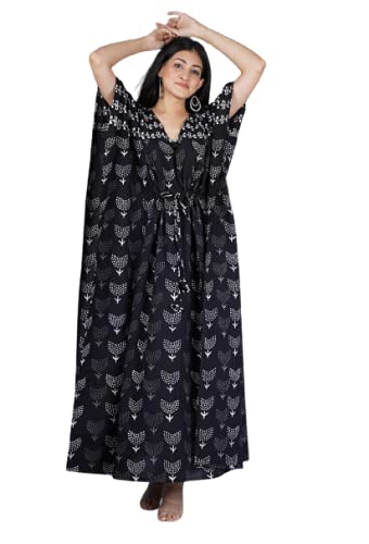 Buy cotton india Pure Cotton Abstract Printed Women's Nighty for Woman Free Size Nighty Combo 