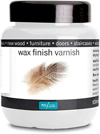 Polyvine Wax Finish Varnish Satin, Quick Dry, Water Resistant Clear Varnish Wax, Quick Dry, Long Lasting Protection