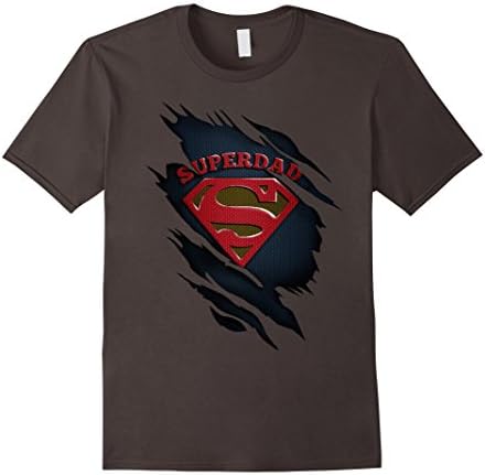 Men's Super Dad T-Shirt Large Asphalt
