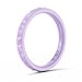 Enso Rings Stackable Pyramid Silicone Wedding Ring – Hypoallergenic Unisex Stackable Wedding Band – Comfortable Minimalist Band – 2.5mm Wide, .8mm Thick Lavender. Size: 6