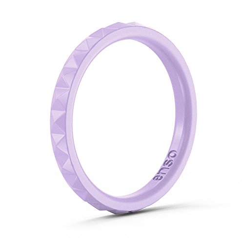 Enso Womens Stackable Silicone Rings Lavender. Size: 9
