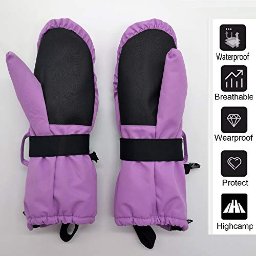 Highcamp Kids Waterproof Snow Mittens - KSM8LC