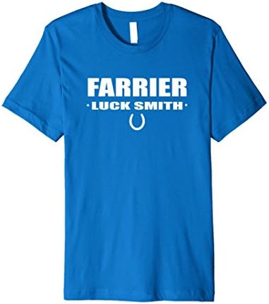 Mens Funny Farrier T-shirt Horse Hoof Luck Smith Doctor Gift Tee Small Royal Blue