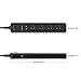 Power Strip Surge Protector with 4-Outlets by AOFO,6-Foot Long Power Cord 1875W/15A 790 Joules(with Child-Proof Safety Valve),Black