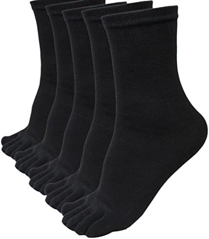 Five Finger Toe Socks, Shensee Toe Socks Soft Running Sport Socks for Mens, 5 Pairs Socks Included