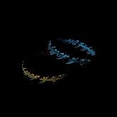 Vintage Rune Ring Glow in the Dark, Glowing Rune Jewelry