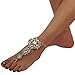 Holylove 1 Pair 2 Color Crystal Foot Jewelry for Women Barefoot Sandals Beach Wedding with Gift Box (Crystal AB039)