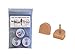 High Heel Tips Replacement Dowels (6 Pair) - Beige/Tan, Small