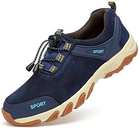 GENRWIES Genuine Leather Sport Hiking Shoes for Men Outdoor Breathable Travel Walking Climbing Trekking Shoes