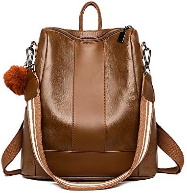 EUPHIE YING Women Fashion Shoulder Bag Rucksack PU Leather Zipper Backpacks Travel Bag