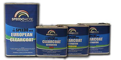 SpeedoKote SMR-140-S - Euro Clear Low 2.1 VOC 2K Urethane, 2:1 7.5L Clearcoat w/Slow Activator