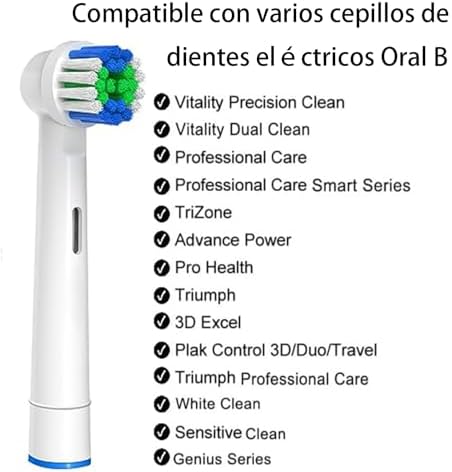 Recambios Cepillos Cabezas de Dientes Compatibles con Recambios Cepillos Oral B Braun, 20 Piezas Profesionales para Repuesto de Cabezas de Oral B Pro Series 1/3 — foto 2 de 6