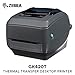 Zebra - GK420t Thermal Transfer Desktop Printer for Labels, Receipts, Barcodes, Tags, and Wrist Bands - Print Width of 4 in - USB, Serial, and Parallel Connectivity (Renewed)