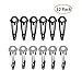 12 Pack Multi Tool Tactical Hair Clips，Stainless Steel Hairpin for Bottle Opener/Box Cutter/Screw Driver/Scrapper/Trolley Coin, Women Self-defense Tool Survival Kit
