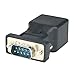 DB9 RS232 Male to RJ45 Network Adapter, COM Port to Cat5e/6 LAN Ethernet Port Converter, DB9 Serial Port Male to RJ45 Female (Pack of 2)