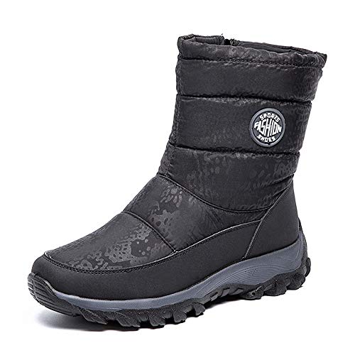 Womens-Warm-Snow-Boots-Waterproof-Mid-Calf-Winter-Boots-Anti-Slip-Velour-Lined-Winter-Outdoor-Cold-Weather-Walking-Shoes