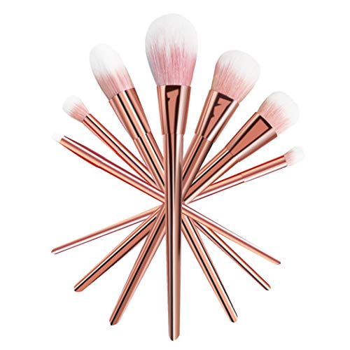 CINEEN professionelles 7-teiliges Set für Make-up, Kosmetik-Pinsel, Puder, Foundation, Lidschatten, Lippenpinsel