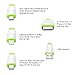 (2 Pack)Multi Charger,ANSOTT(3.3ft)Retracrable 4 in 1 Multifunctional USB Cable Adapter Connector with Type C/Micro USB/8 Pin Lighting/30 Pin for iPad,iPhone 7 Plus,Andriod,and More(Green+White)