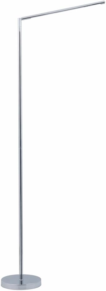 Floor Lamp with Minimalist Chrome Design, Dimmable (VLED560F) , Black