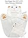 MICHLEY Animal Hooded Baby Towel Washcloth,Toddler Premium Cotton Absorbent Bathrobe for Girls Boys 2-6 Year (Fox)