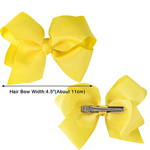 Dlala 30pcs 4.5" Hair Bows Clips Grosgrain Ribbon Bows Hair Alligator Clips Hair Barrettes Hair Accessories for Baby Girls Toddler Infants Kids - Thumbnail 5