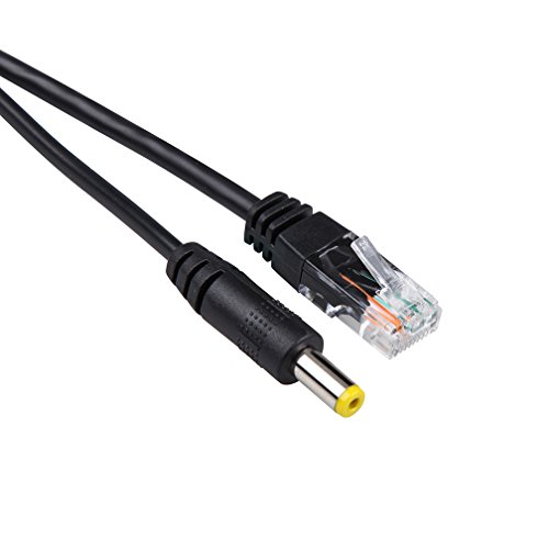 2-Pack Active PoE power over ethernet Splitter Adapter 48V to 12V, IEEE 802.3af Compliant 10/100Mbps PoE Splitter With 12V output for Surveillance Camera, ipolex