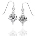 Scottish Spirit of Alba Thistle Celtic Knot Art Sterling Silver Earrings by Courtney Davis