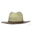 NYFASHION101 Multicolor Weaved Band Matching Brim Panama Fedora Sun Hat, Brown