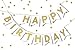 Celebrate Party Happy Birthday Banner with Stars For Party Decoration and Stars Confetti Inside