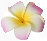 3.5 inch Life-Like Foam Pink Flower Hair Barrette