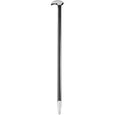 HARFINGTON Rolling Head Pry Bar 12" Length 0.4" Rod Dia Carbon Steel Lady-foot Leverage Bar Heel Line Up Pry Bars for Automotive Mechanics Aligning &amp; Prying
