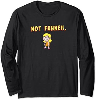 Unisex Long Sleeve Not Funneh. Shirt Small Black