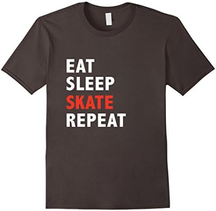 Men's Funny Eat Sleep Skate Repeat Ice Roller Figure Speed Skating Large Asphalt