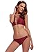 Women's Bathing Suit 2 Piece Halter Bikini Set Padding Tankini Swimsuit