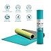 TENOL JELS Yoga Mat Non Slip,Dual-Color Eco Friendly Yoga Mat Thick Exercise & Workout Mat with Free Carry Strap for Yoga, Pilates and Fitness（72″x26″x1/4″）thumb 1