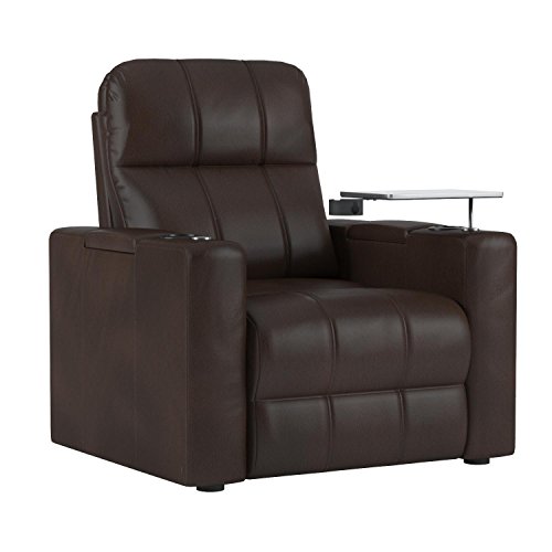 Pulaski 1985-178-125 Power Home Theatre Recliner 38.0" L X 39.5" W X 43.0" H Chocolate Brown