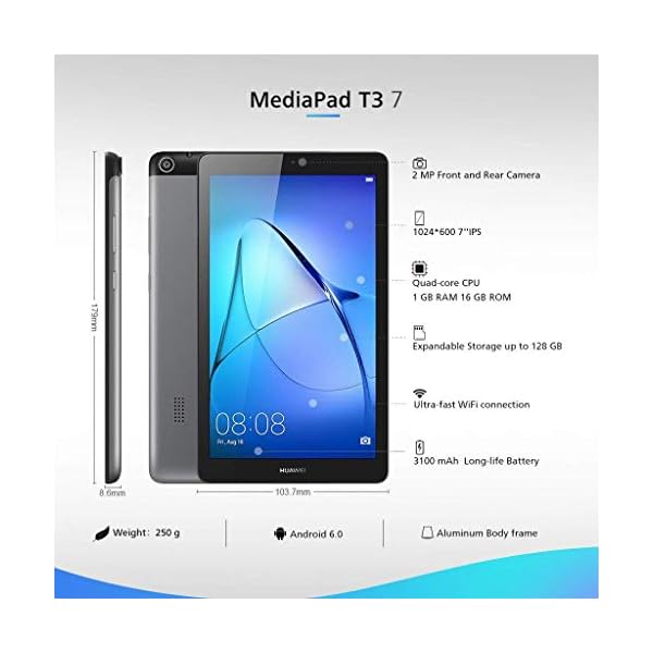 Huawei-MediaPad-T3-7-Tablet-MEDIATEK-Quad-core-14GHz-RAM-1GB-ROM-16GB-IPS-Display-Space-Grey Huawei MediaPad T3 7" Tablet - (MEDIATEK Quad-core 1.4GHz, RAM 1GB, ROM 16GB, IPS-Display) - Space Grey