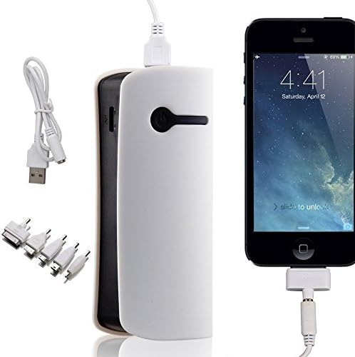 5000mAh Portable Charger External Battery Pack Power Bank for iPhone, Samsung Galaxy, HTC, LG, Other Phones and Tablets (White)